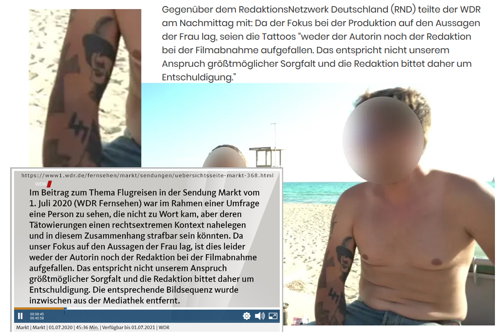 WDR Markt Nazi Tattoos