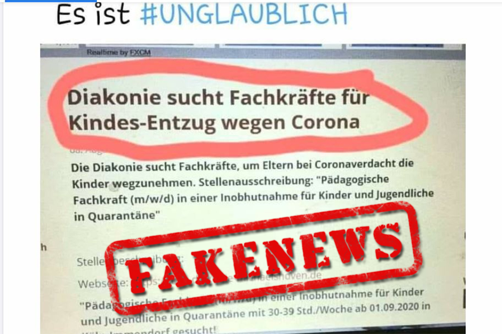 Fakenews Kindesentzug