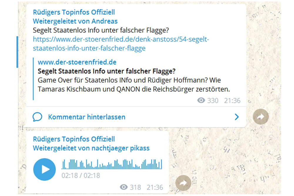 Sprachnachricht Rüdiger Hoffmann