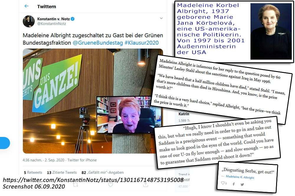 Madeleine Albright Die Grünen