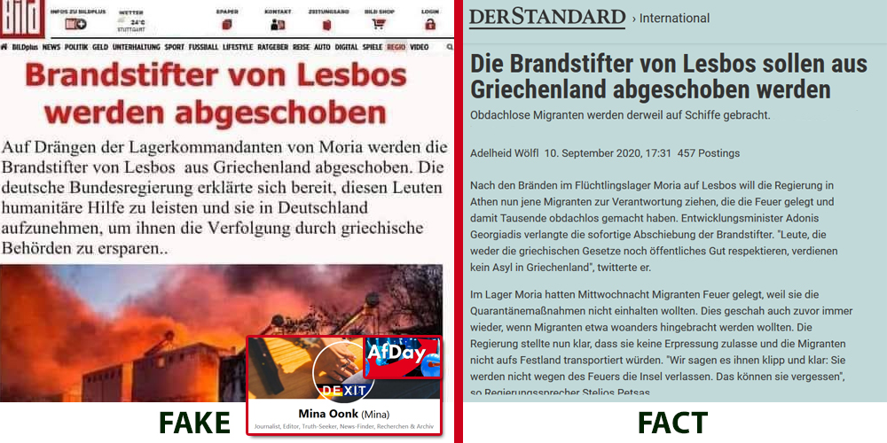 AfD Fakenews Moris Brandstifter