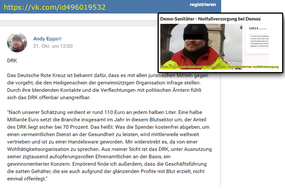 Geldsammlung DRK Bashing