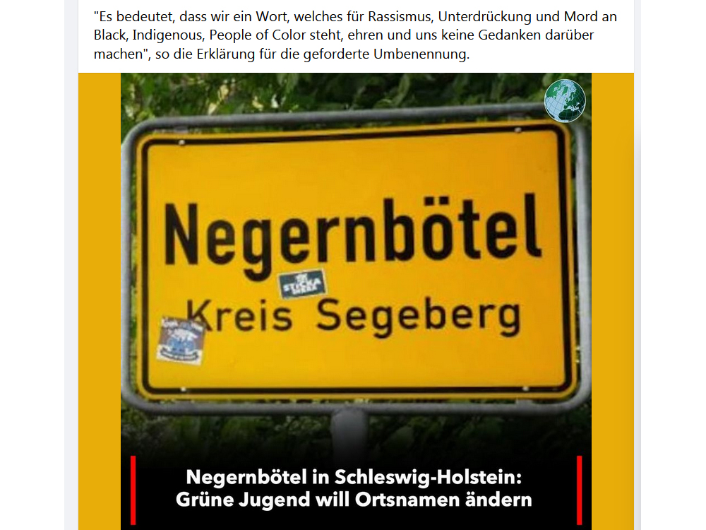 Negernbötel- eine BLM Posse der Grünen