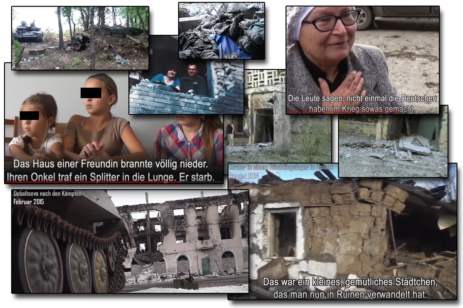Zerstörung im Donbass