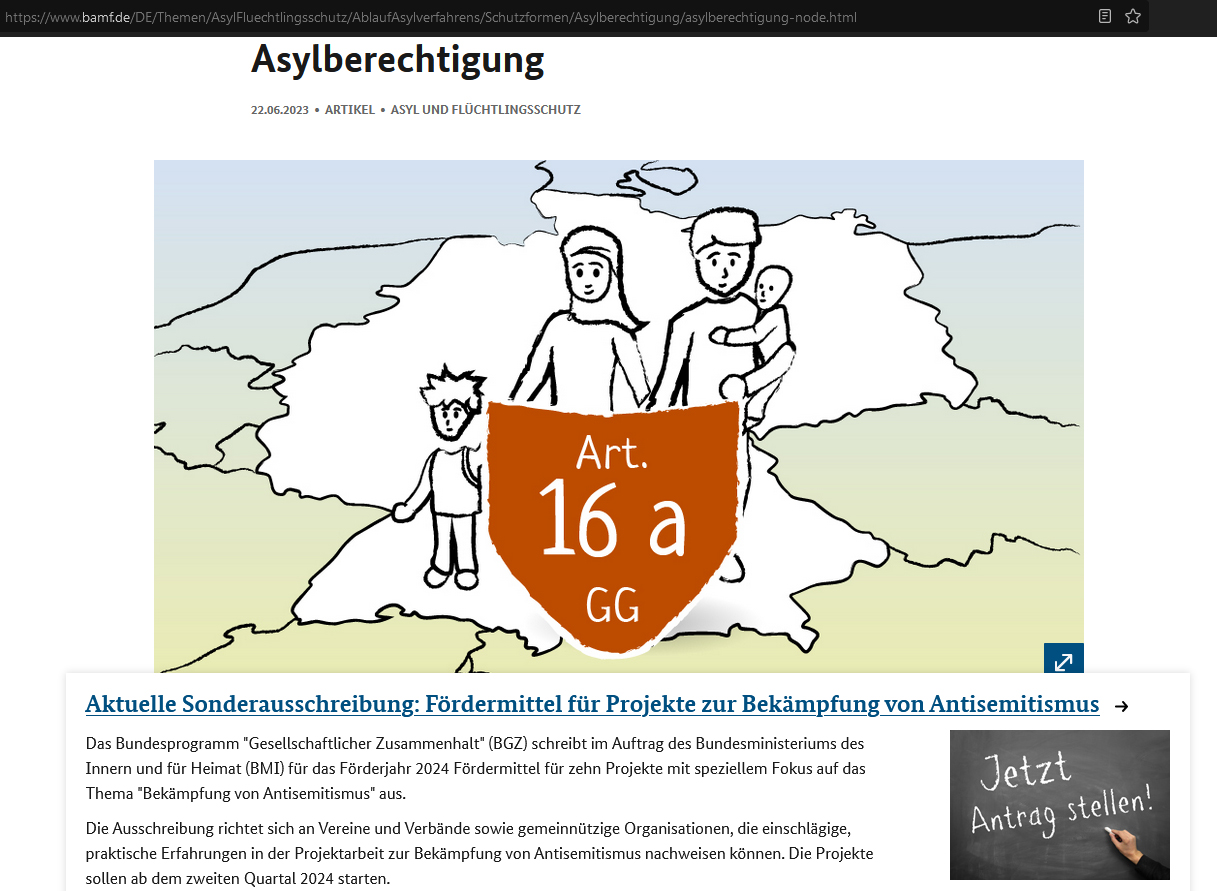 Asyl und Schutzgrund